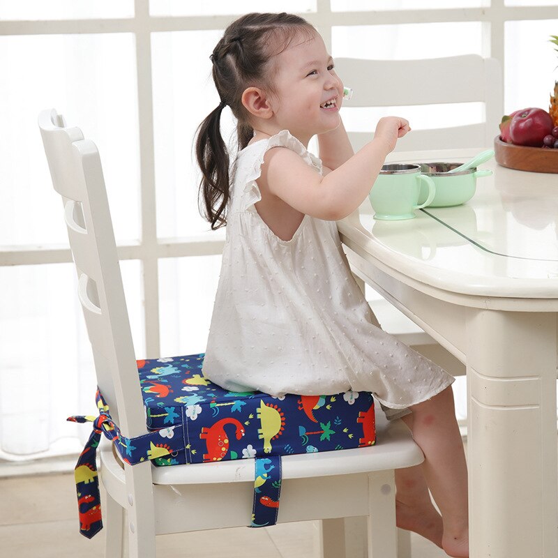 Child Booster Chair Pad Baby Dining Cushion Adjustable Removable Highchair Feeding Increased Seat Mat Kids Water Proof Furniture