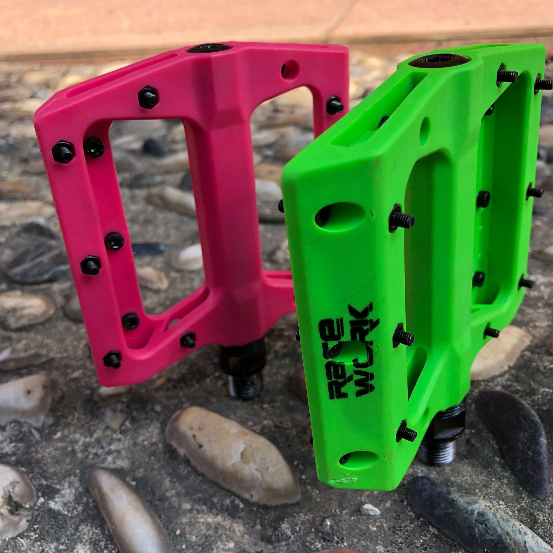 Fixed gear bicycle pedal nylon non-slip foot pedal plastic