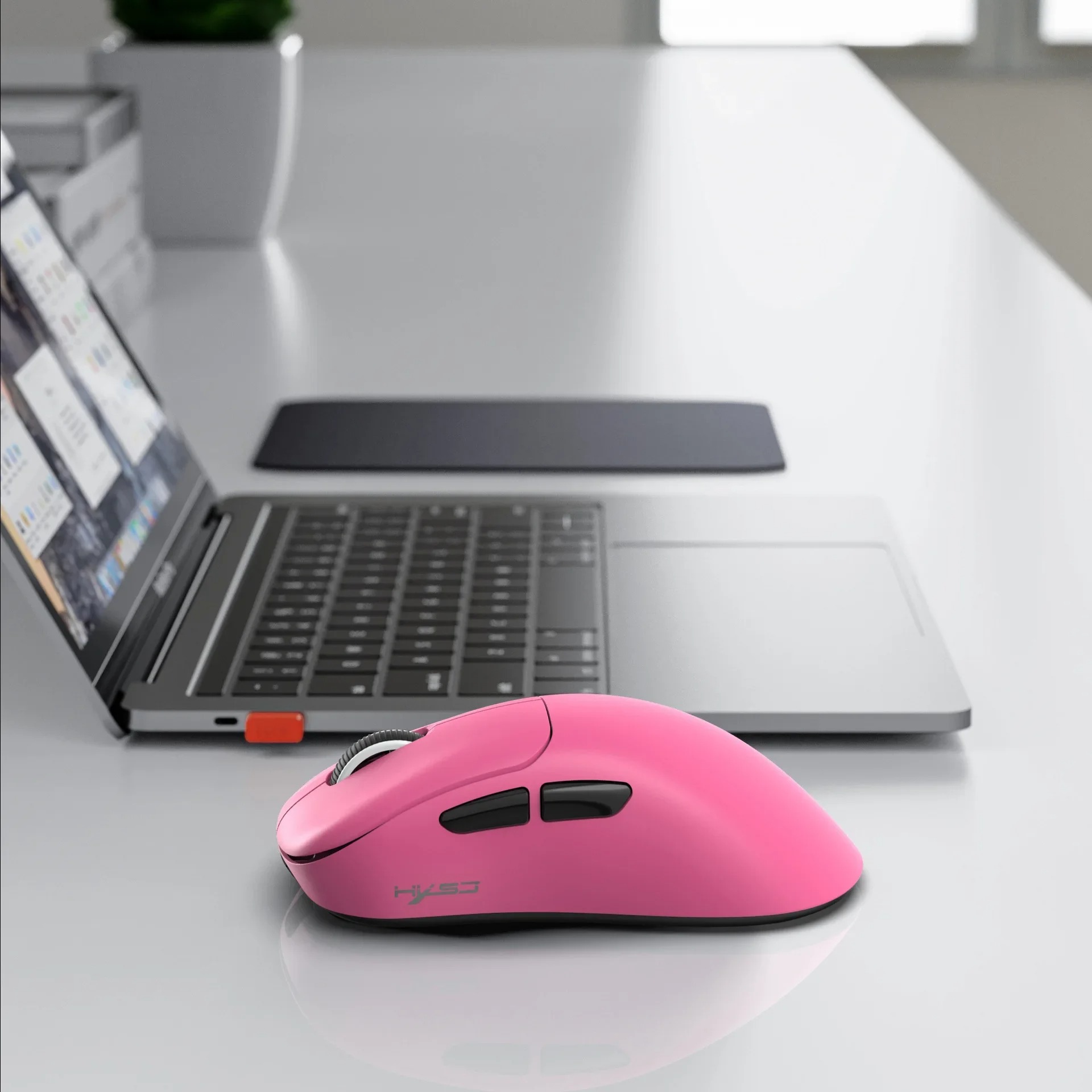 HXSJ T700 Triple-Mode Gaming Mouse - Wired/2.4G Wireless/BT5.3 - 10000DPI Light weight