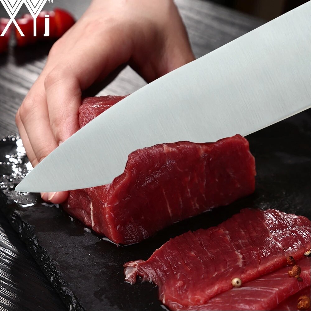 6 stücke Chef Messer Set Edelstahl Küchenmesser Obst Brot Santoku Schneiden Messer Berufs Japanischen Fleisch Fisch Cleaver