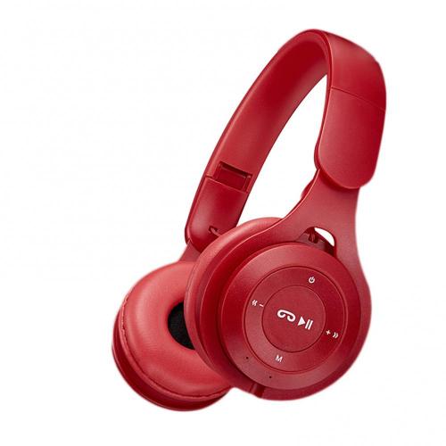 M6 Wireless Foldable Headset Macarons Heavy Bass Bluetooth Gaming Music call Sports Comfortable To Wear Headphon: Red