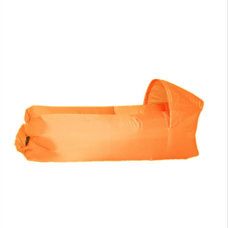 kids toys Outdoor Garden Sofas Waterproof Inflatable bag lazy camping Sleeping Air bed Adult Beach Shade Chair Fast Folding: Orange