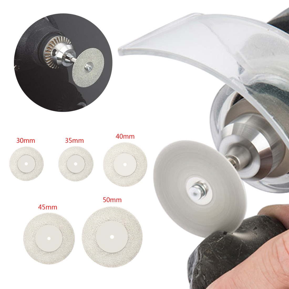 20-50MM Diamant Schleifen Rad Sah Mini Kreissäge Schneiden Rabatt rotierend Werkzeug Diamant Schleif Rabatt Zubehör Für Mini Bohrer