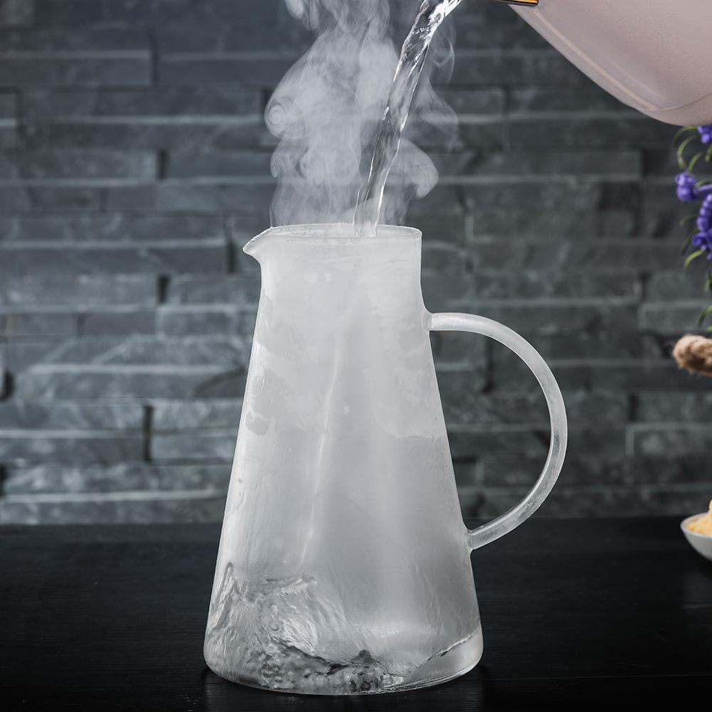 glass kaldvannsflaske varme- og eksplosjonssikker juicebeholder kald tekjele dekorasjon hotellrestaurant juiceflaske