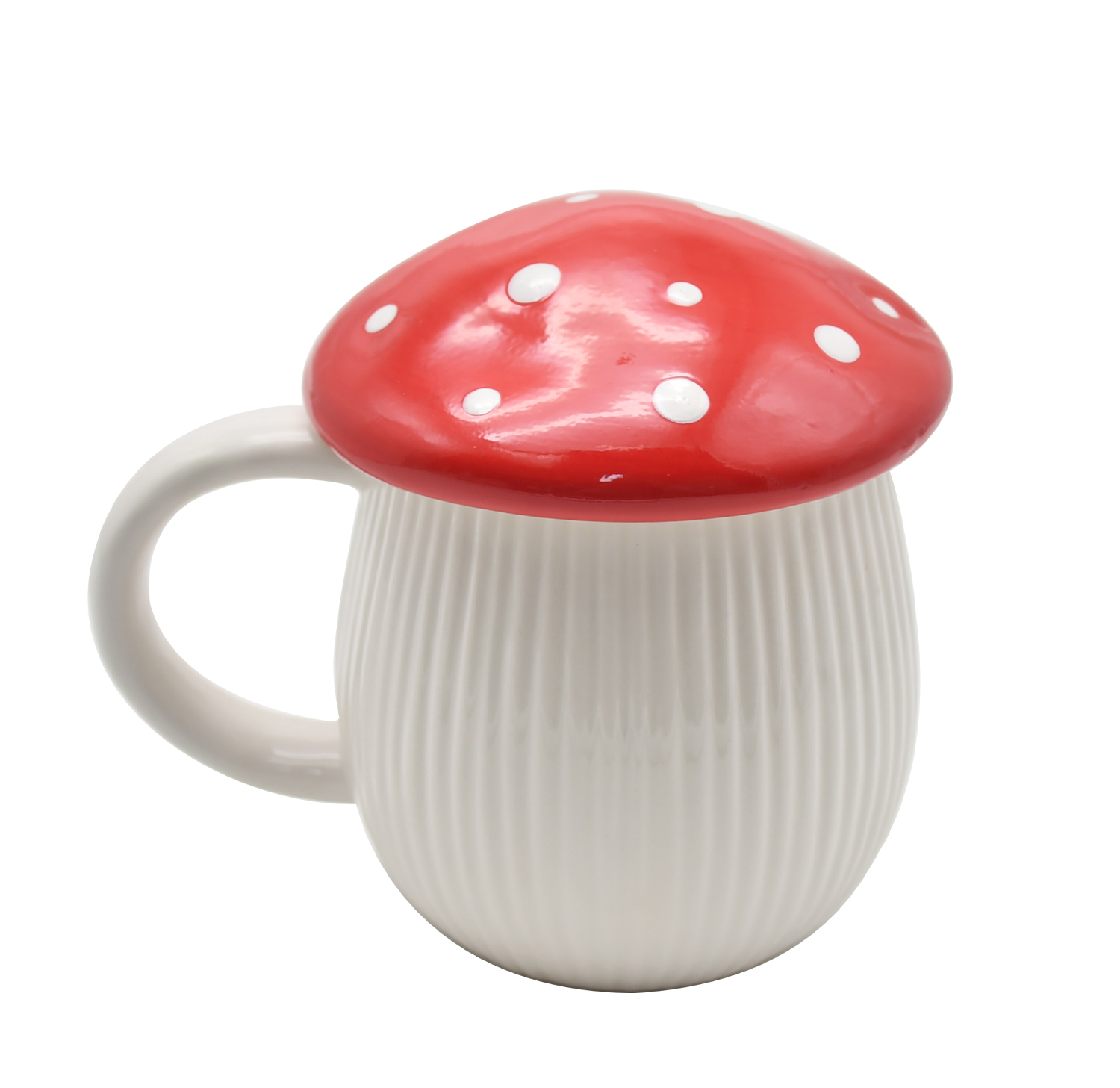 380ML Mushroom Cup With Lid Coffee Mug Cups Ceramic Mugs Cute Water Cup Cute Office Home Coffee Mugs