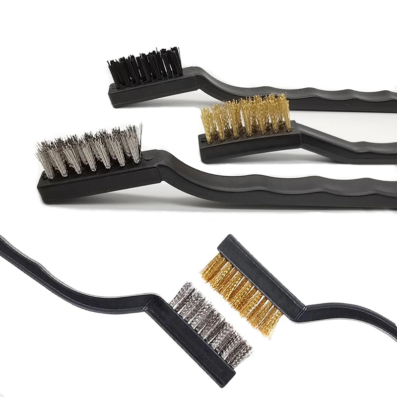 XX9A 3D Printer Nozzle Cleaning 4.7In Stainless Steel Brass Copper Wire Toothbrush