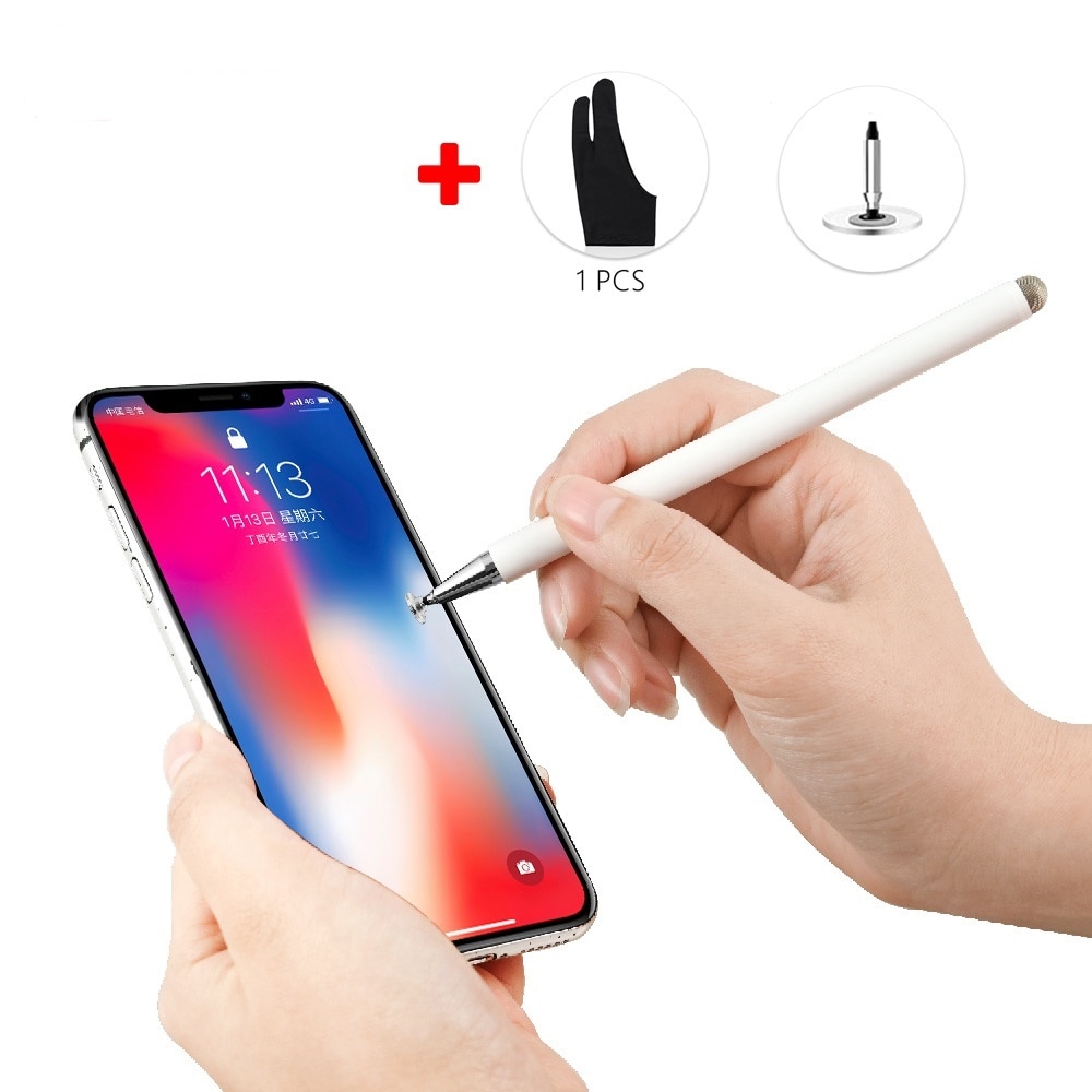 2 In 1 Capacitive Stylus Touch Screen Pen Writing Drawing Tablet Stylus Pens for Tablet PC IOS Android Mobile Phone