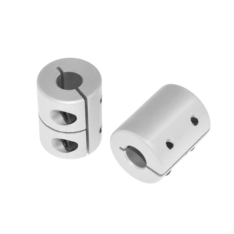 Piezas de impresora 3D T8, tornillo de plomo, acoplador de eje rígido, paso a paso abrazadera, acoplamiento de servo motor D20 L25 5x8x25mm para cr10 ender 3, 1 ud.: silver 5x5x25mm