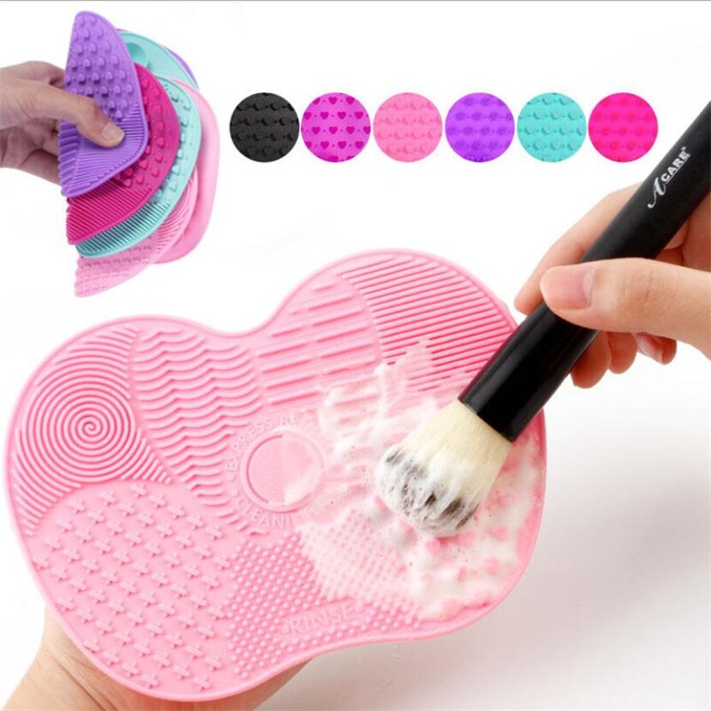 Silicone Make Brush Cleaner Foundation Make-Up Borstel Scrubber Board Pad Make Up Wassen Borstel Gel Cleaning Mat Handgereedschap