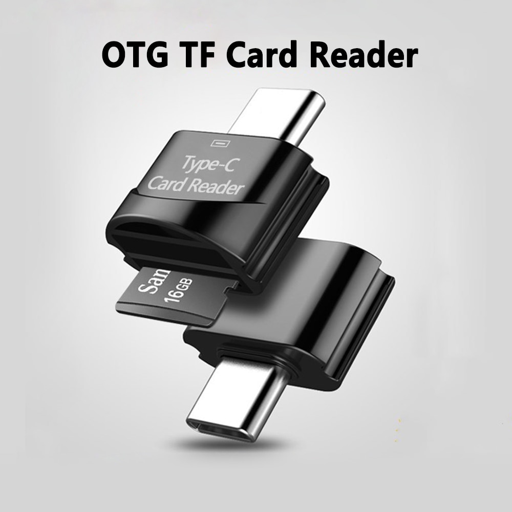 Usb Type C Otg Tf Kaartlezer Micro Usb Otg Adapter Ondersteuning 512 Gb Geheugenkaart Voor Smartphone Usb C laptop Ty [E-C Otg Connector