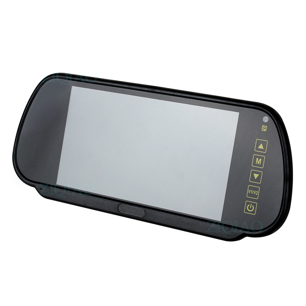ZIQIAO 7 pouces TFT LCD kit de voiture miroir surveille moniteur de vue arrière de voiture