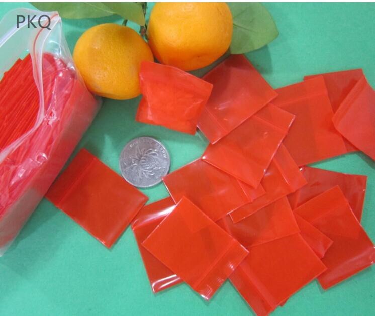 100pcs/lot Red/Blue Plastic Zip Lock Baggies Pill Pack Pouches Mini Zip lock Bags Plastic Packaging Pouch