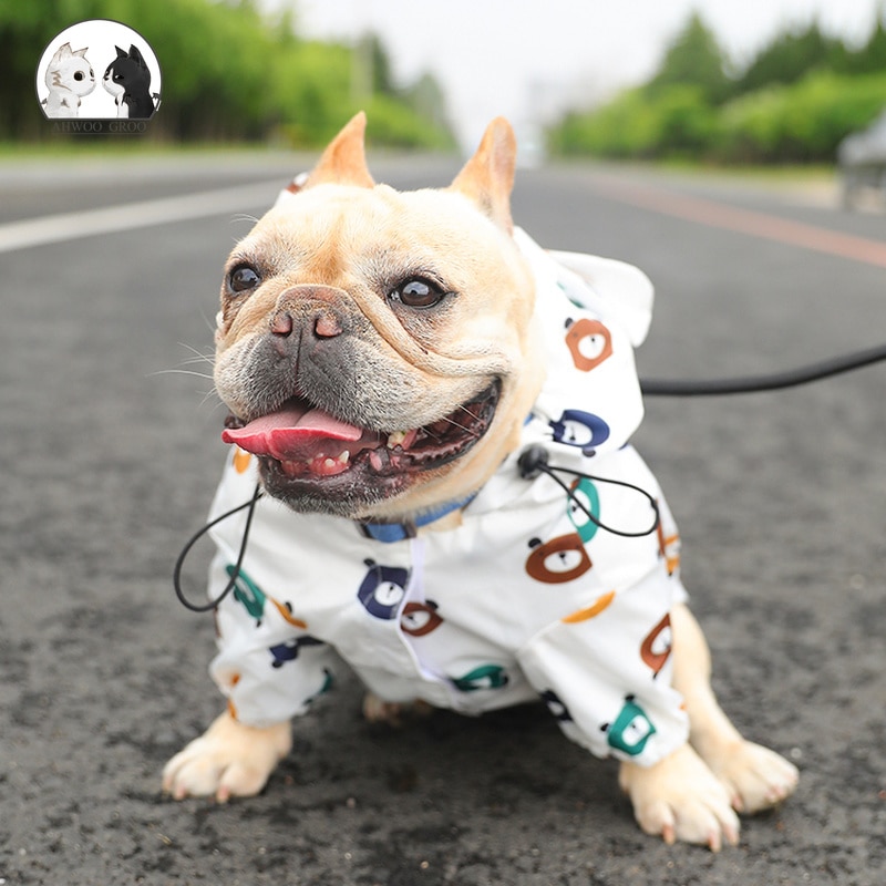 Pet Dog Raincoat Pug French Bulldog Clothes Waterproof Clothing for Dog Rain Jacket Poodle Bichon Schnauzer Welsh Corgi Raincoat