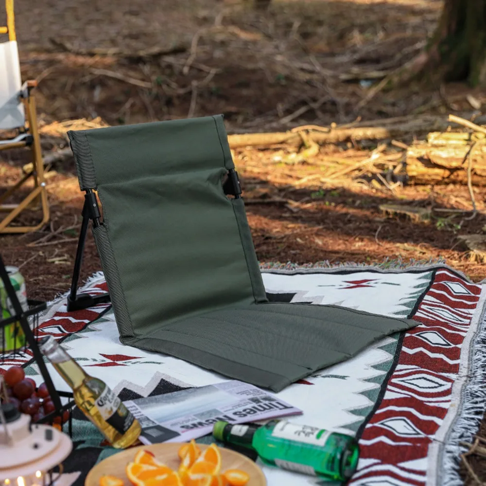 Strandstoler utendørs hage park ryggstøtte pute enkel lat stol sammenleggbar campingstol piknik camping sammenleggbar ryggstol