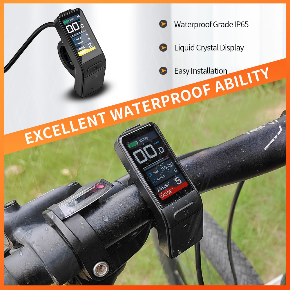 BAFANG SW102T TFT Screen Mini Ebike Display Waterproof Controller For Bafang BBS01 BBS02 BBSHD Mid Motor EBike Conversion Kit