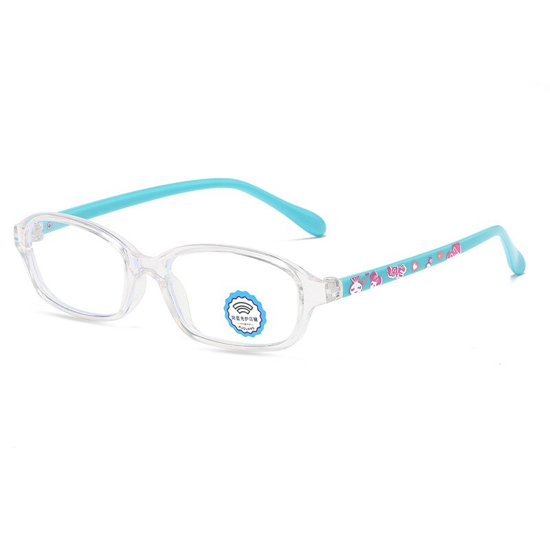 Montura óptica transparente para niños y niñas, gafas de Sol infantiles flexibles con prescripción, 8803: Clear Blue