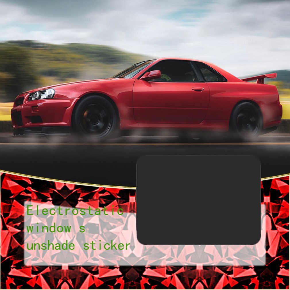 Car Sun Shade Sun Block Film Car Sticker Car Static Sticker Window Glass Sunscreen Curtain Heat Insulation Curtain