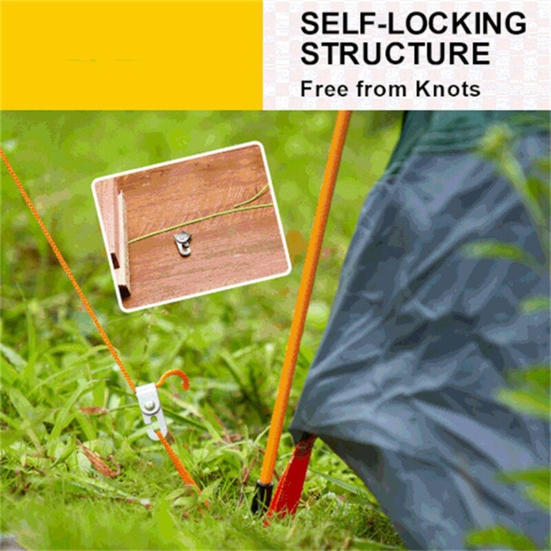 Automatic Lock Hook Self-locking Free Knot Easy Tighten Self-locking Lock Hook