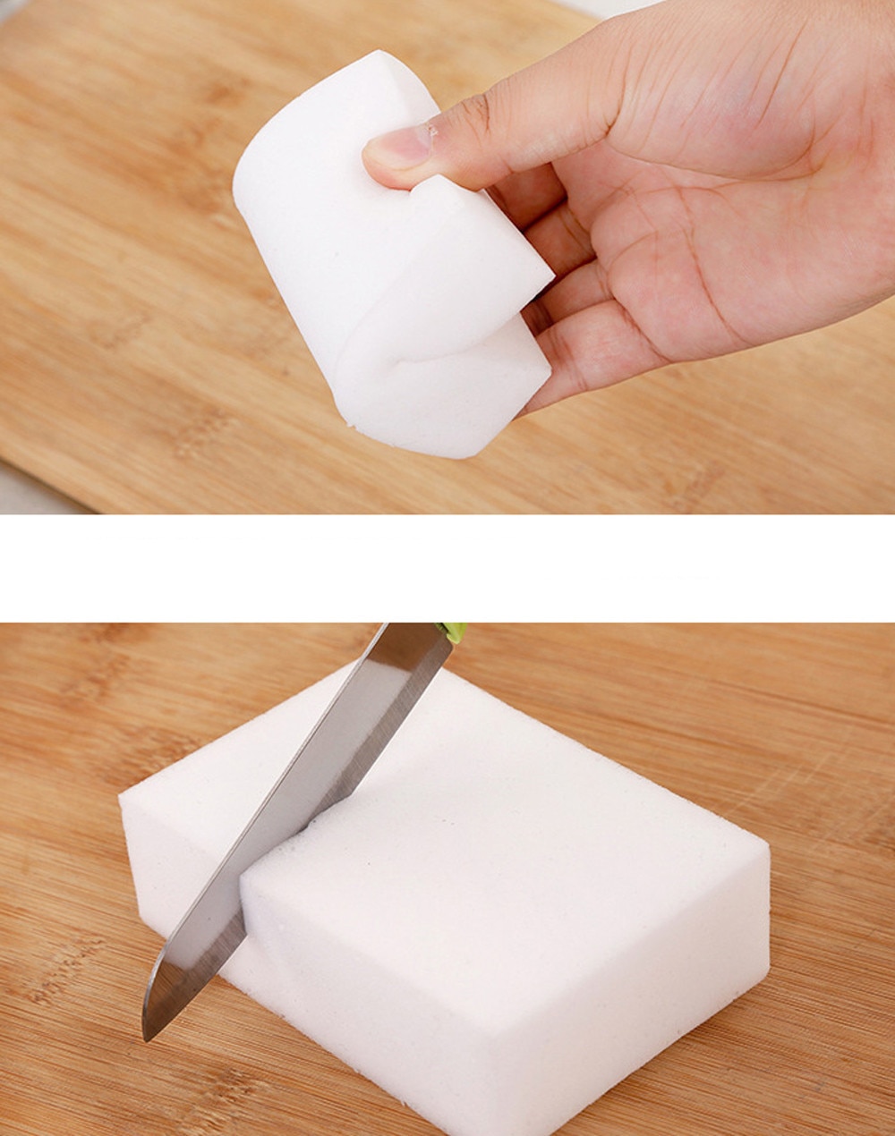 40/45Pcs White Magic Sponge Eraser Cleaning Melamine Foam Cleaner Kitchen Pad Accessory Eraser Kitchen