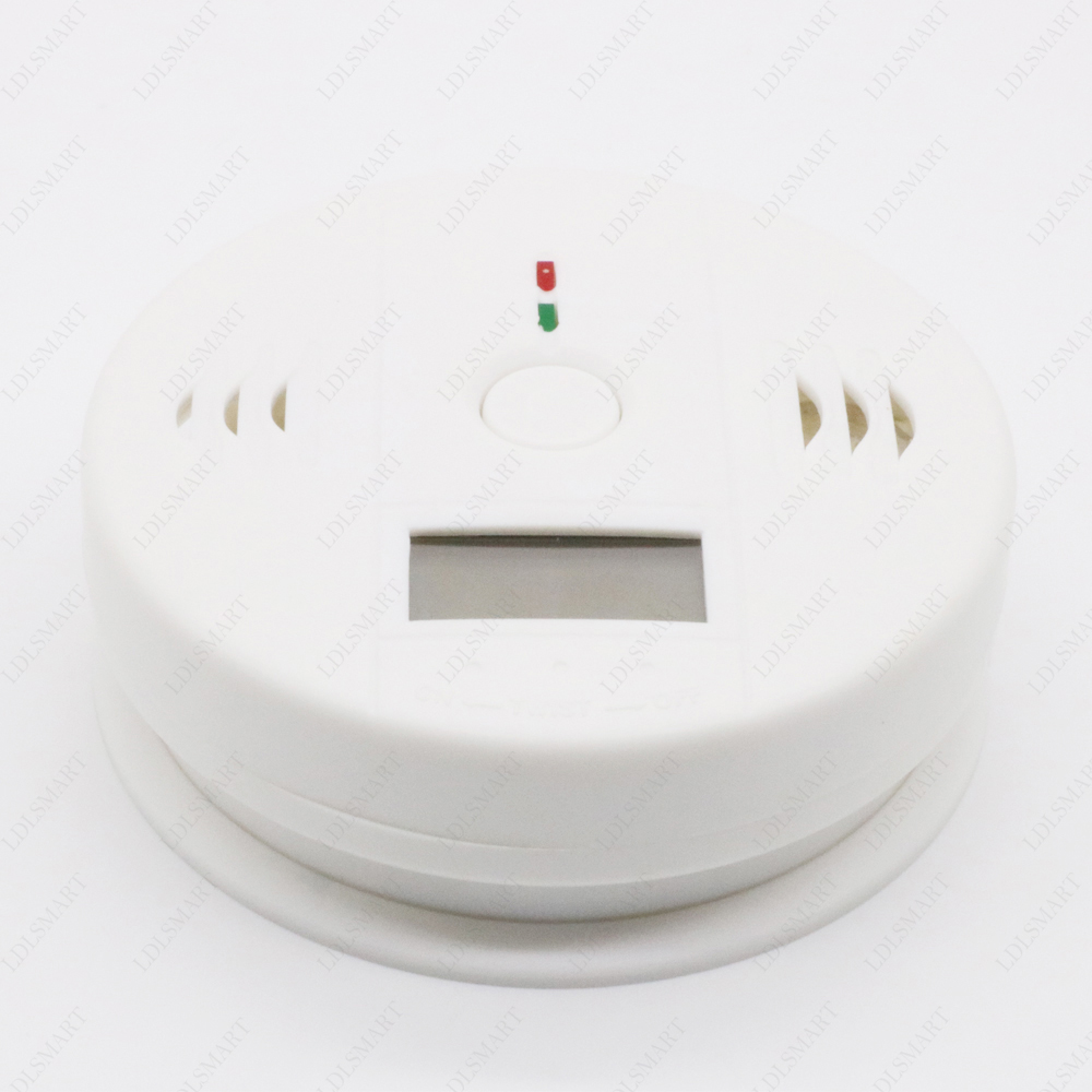 2 PCS LCD CO Sensor alleen Werken Ingebouwde 85dB sirene geluid Onafhankelijke Koolmonoxide Vergiftiging Waarschuwing Alarm Detector