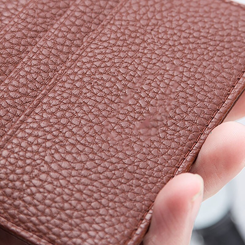 Leather Card Case Men Thin Card Wallet ID Credit Cards Holder Organizer Minimalist Wallet