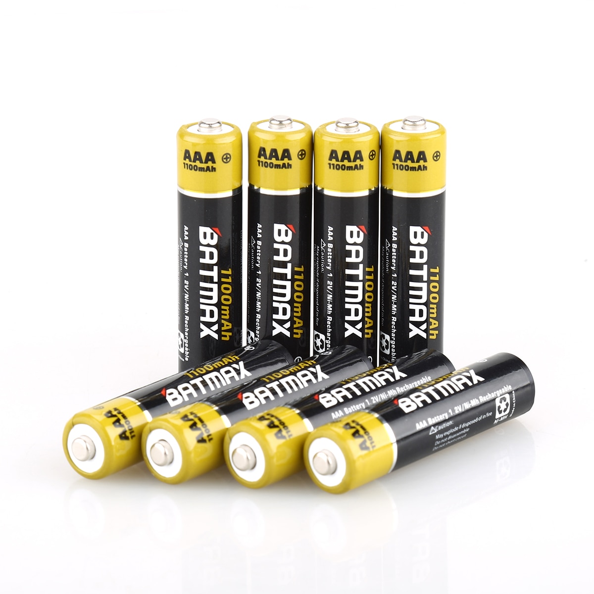 1.2v nimh aa batteri aa aaa oppladbart batteri  + 8- spor lader til lommelykter, fjernkontroller, lekebatteri