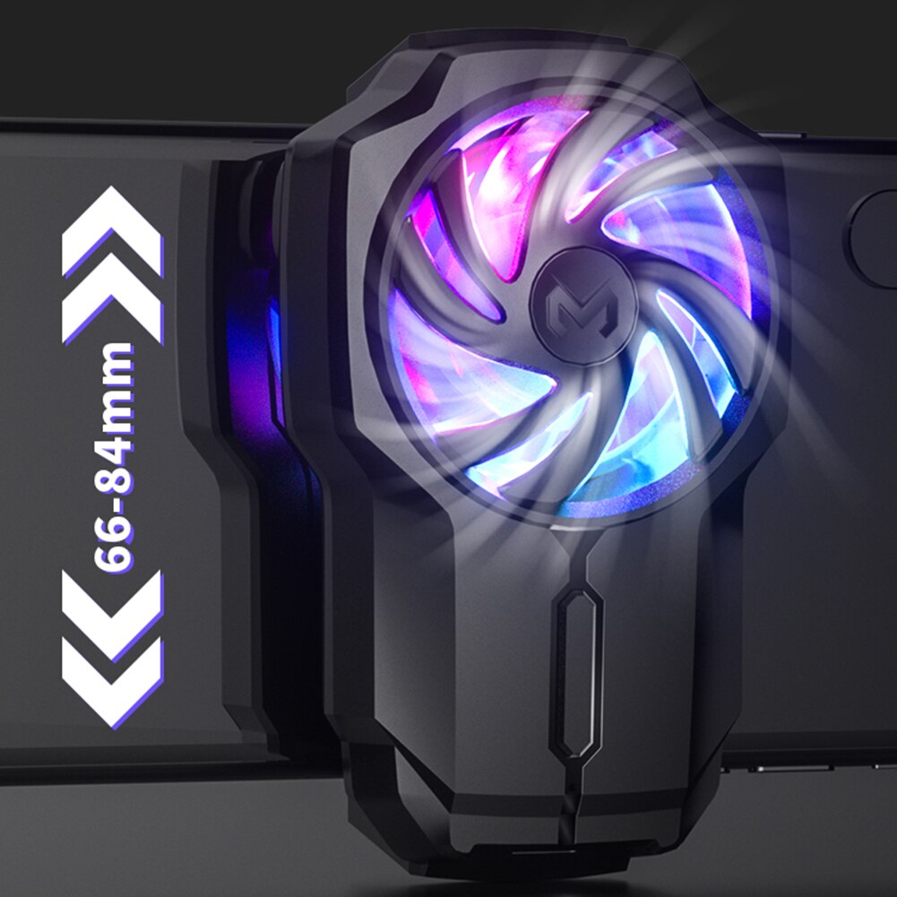 Universal Mobile Phone Cooler Adjustable Mobile Phone Gamepad Cooling Fan With RGB Backlight For iPhone Xiaomi Huawei Samsung