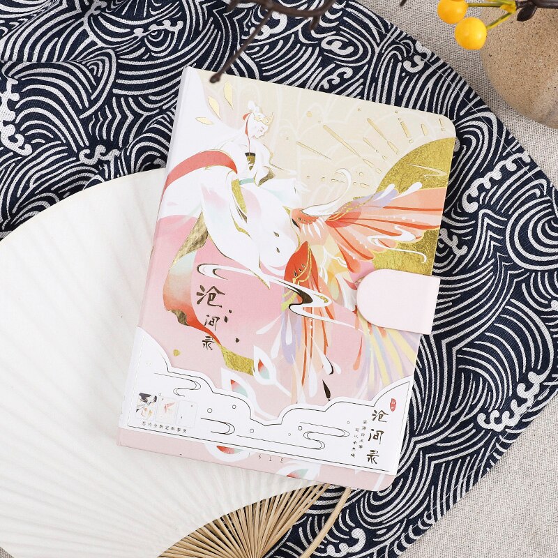 Magnet Buckle Diary Fine Color Notebook Life Daily Record Business Office Stationery Portable Simple Journal Notepad: B