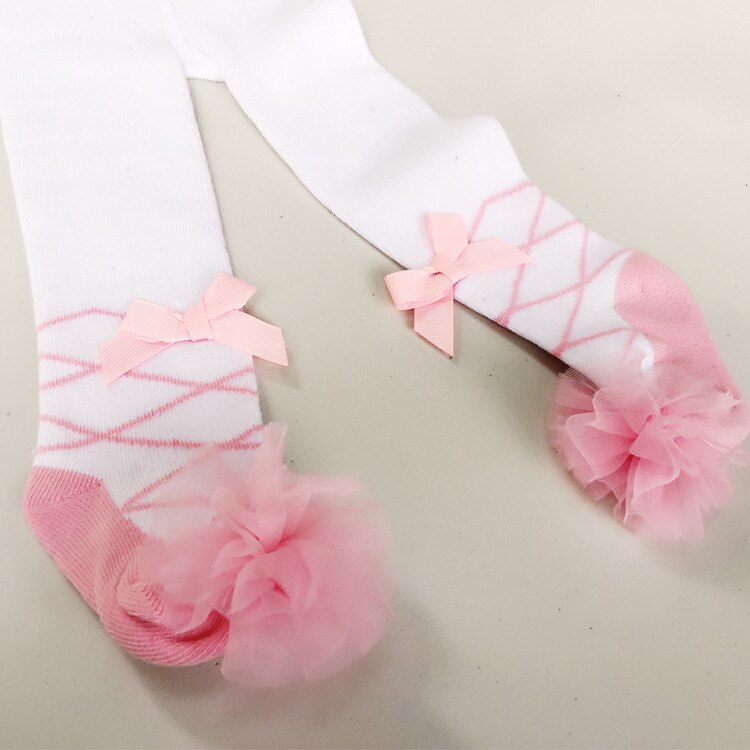 Vêtements d'hiver pour jolies filles | Leggings de danse à rayures, avec nœud en dentelle, vêtements pour petites filles de 0 à 36M