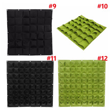36 72 Pockets Planting Bags Pot Black Hanging Vertical Wall Garden Planter Flower Home Indoor Outdoor Balcony Gardening pocket