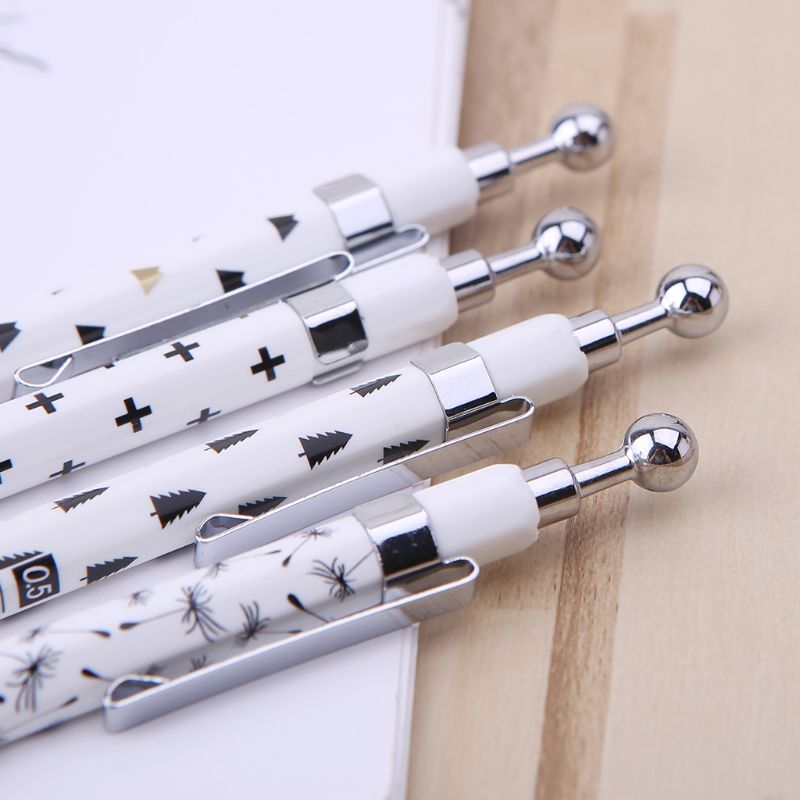 Lápiz para escribir a Presión Automático, mecánico, de puntos simples, negro y blanco, material escolar y de oficina, artículos de papelería, para estudiantes