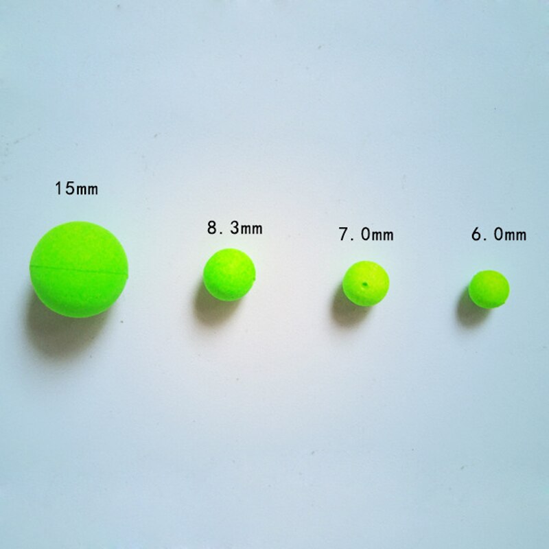 10 Pcs Diameter 5.3 Mm-8.3 Mm Eps Schuim Vissen Float Hard Drijfvermogen Bal Vlotter Gear Fish Float Outdoor drijvende Vissen Accessoire
