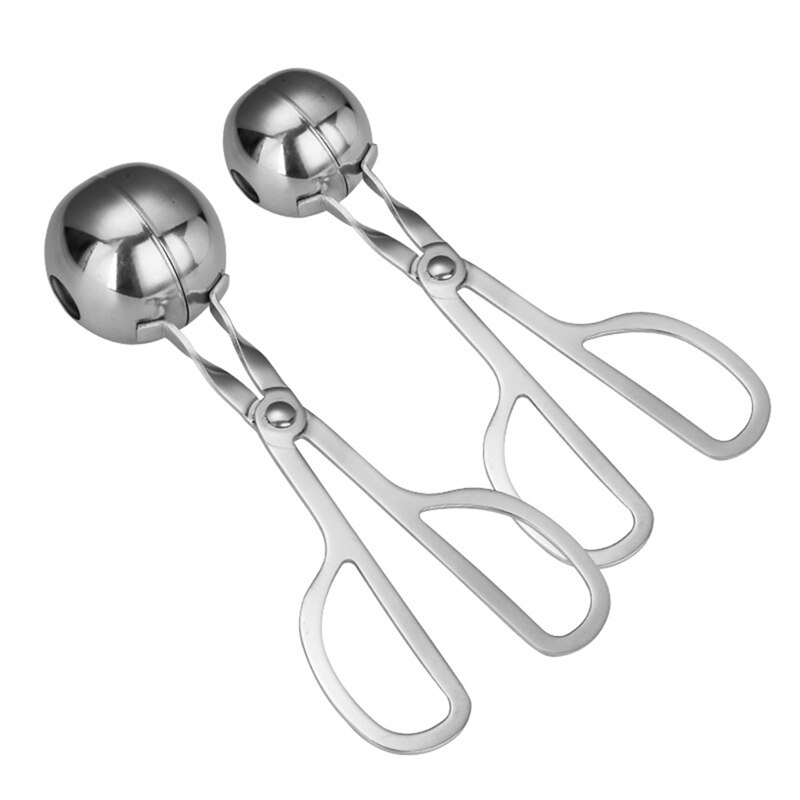 Pelle à Boulettes De Viande En Acier Inoxydable - 2 Tailles (3.4 Cm Et 4.7 Cm) - Pour Boulettes, Cake Pops, Melon