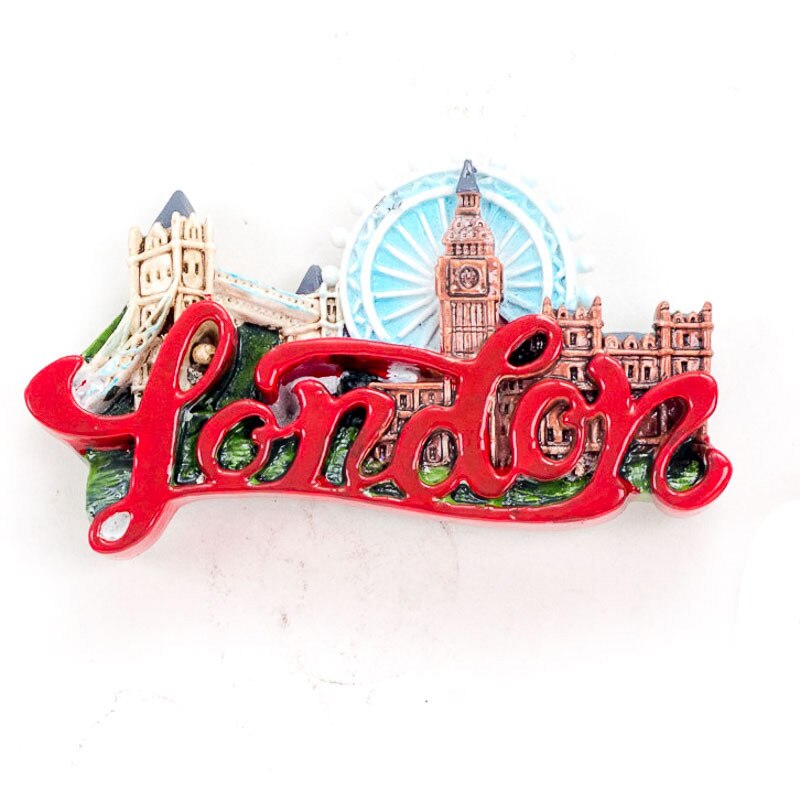 Magnet Refrigerator England London Cubs London Eye London Bridge Refrigerator Magnet Magnetic Refrigerator Souvenirs: 7