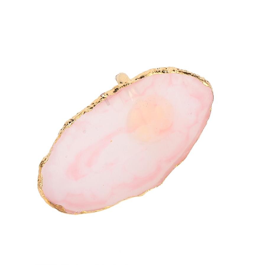 Résine Mini Nail Art Gel vernis couleur plaque de mélange conseils support d'affichage manucure outil ongle Gel plat ongle Gel peinture: Rose