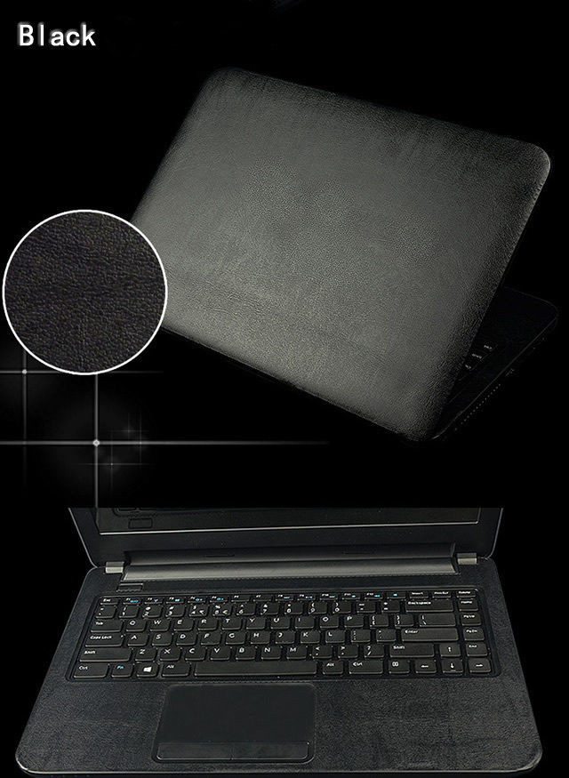 Z włókna węglowego naklejka na laptopa skórka kalkomania pokrywa Protector dla swojej Asus ROG Strix Hero II GL504GV GL504GW GL504 GL504GM GL504GS 15.6": Black Leather skin