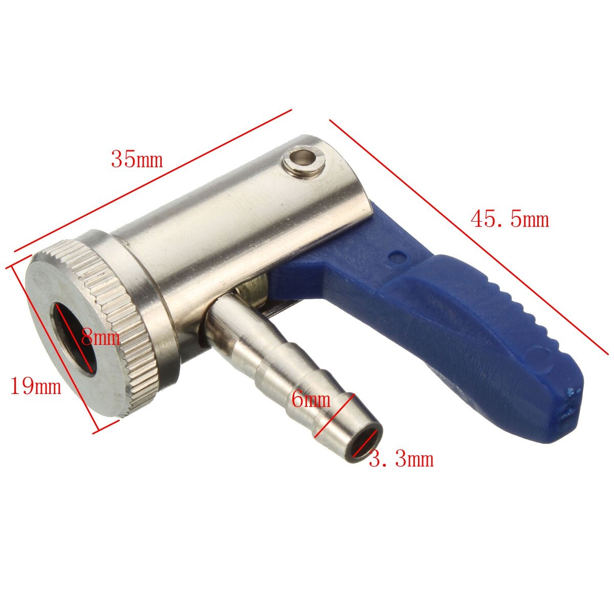 6mm /8mm Car Auto Truck Tyre Wheel Tire Air Chuck Inflator Pump Valve Clip Clamp Connector