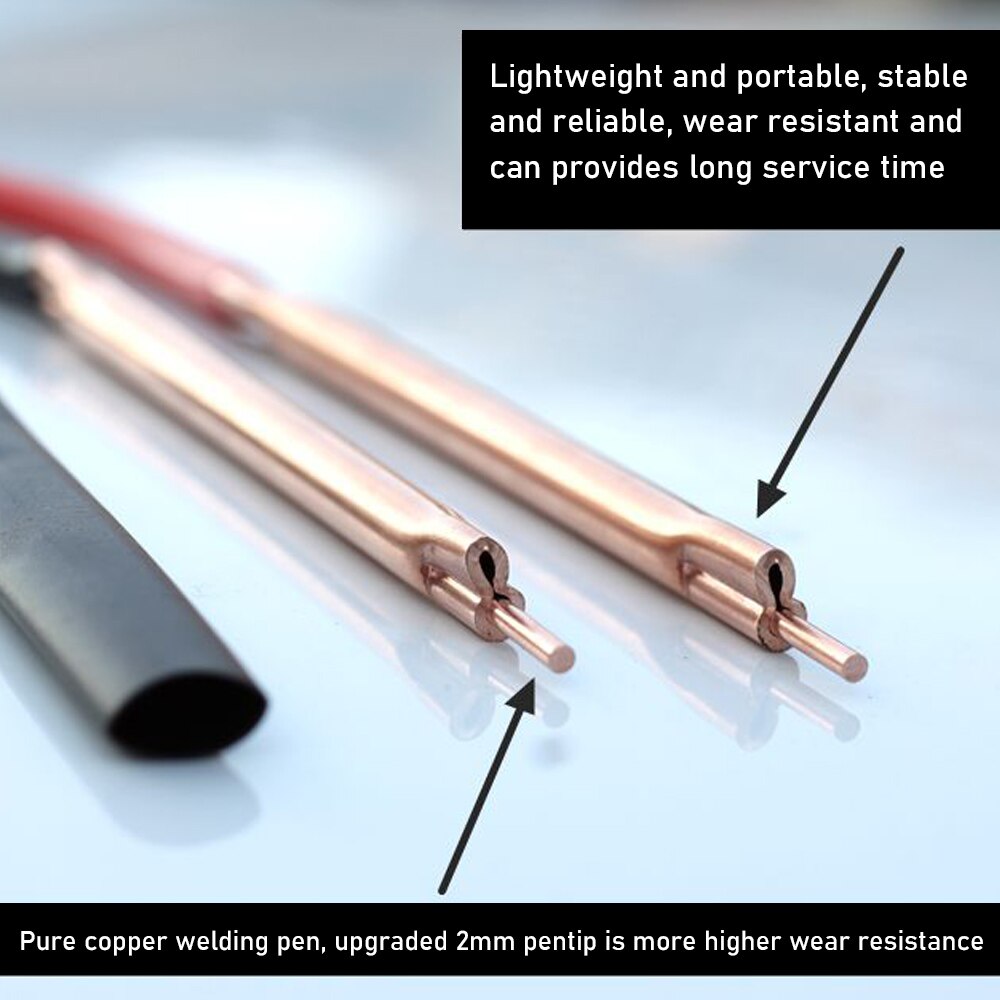 Diy Spot Lassen Accessoire Zuiver Koper Handheld Spot Lassen Pen Voor 18650 Batterij Elektrische Ijzer Soldeerbout Tip