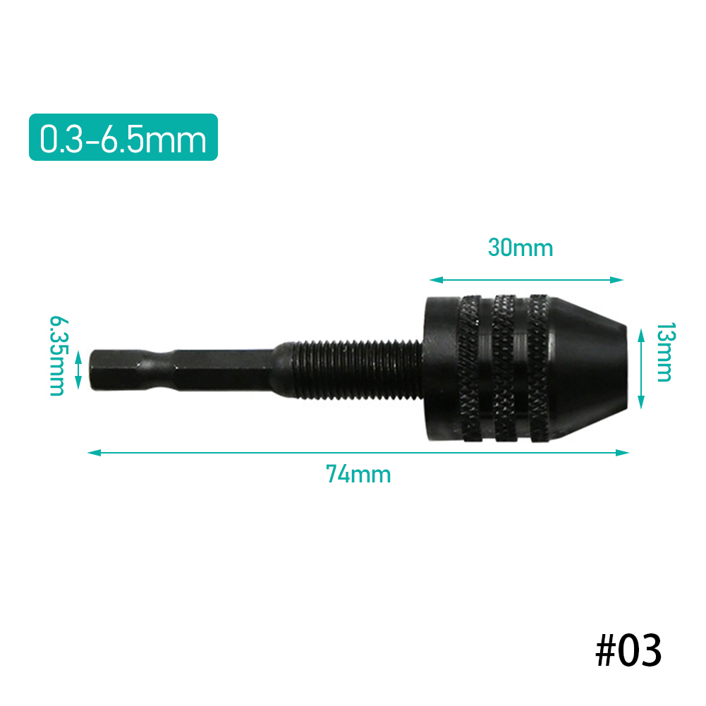 Boor Chuck Keyless Schroevendraaier Slagschroevendraaier Adapter Elektrische Micro Motor Klem Mini Chuck Armatuur Hex Shank Boren Adapter
