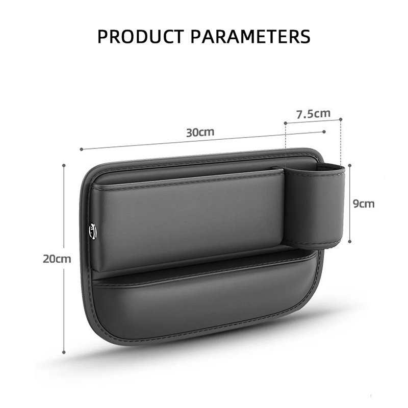 Leather Car Seat Sewn Gap Crevice Slot Storage Box Cup Holder For Alfa Romeo 4C 159 Spider Giulia Giulietta 156 Mito 147 8C Stel
