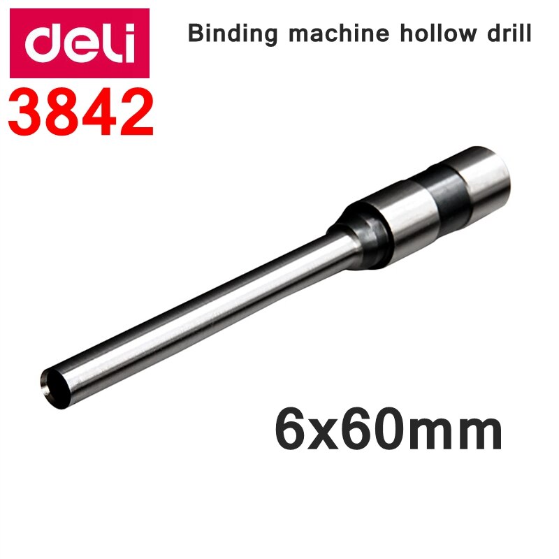 [ReadStar] 1PCS Deli 3842 Revit binding machine hollow drill hollow bit 6x60mm binding machine suppliers hole driller