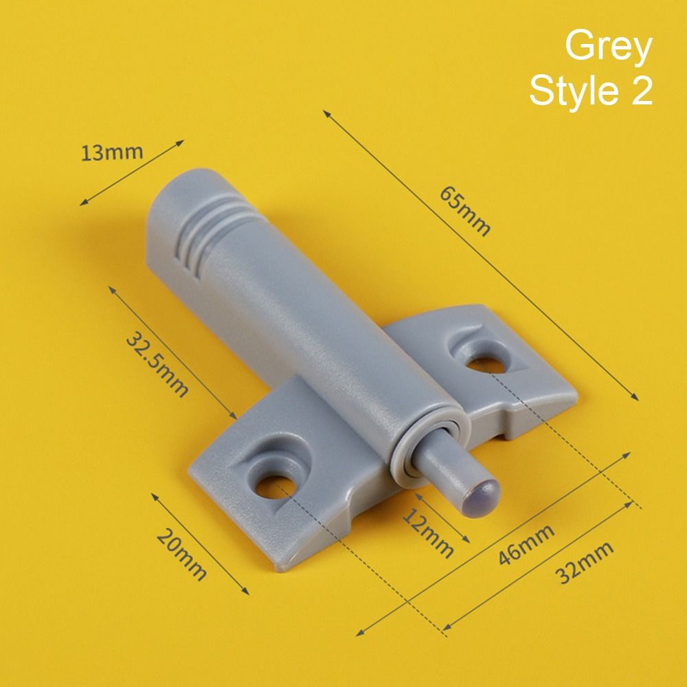 Pneumatic Door Soft Close Damper Buffer Push To Open Anti Slam Door Piston Kitchen Cupboard Quiet Drawer Furniture Hardware: Brown