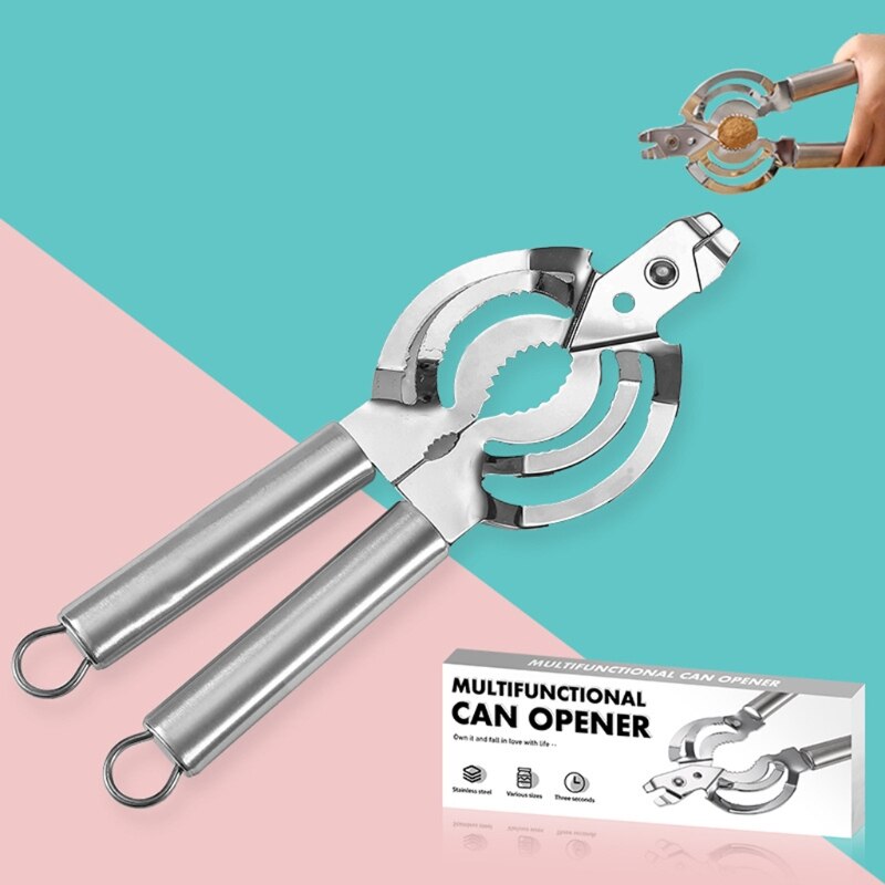 Cans Opener Kitchen Tools Handheld Manual Stainless Steel Can Open