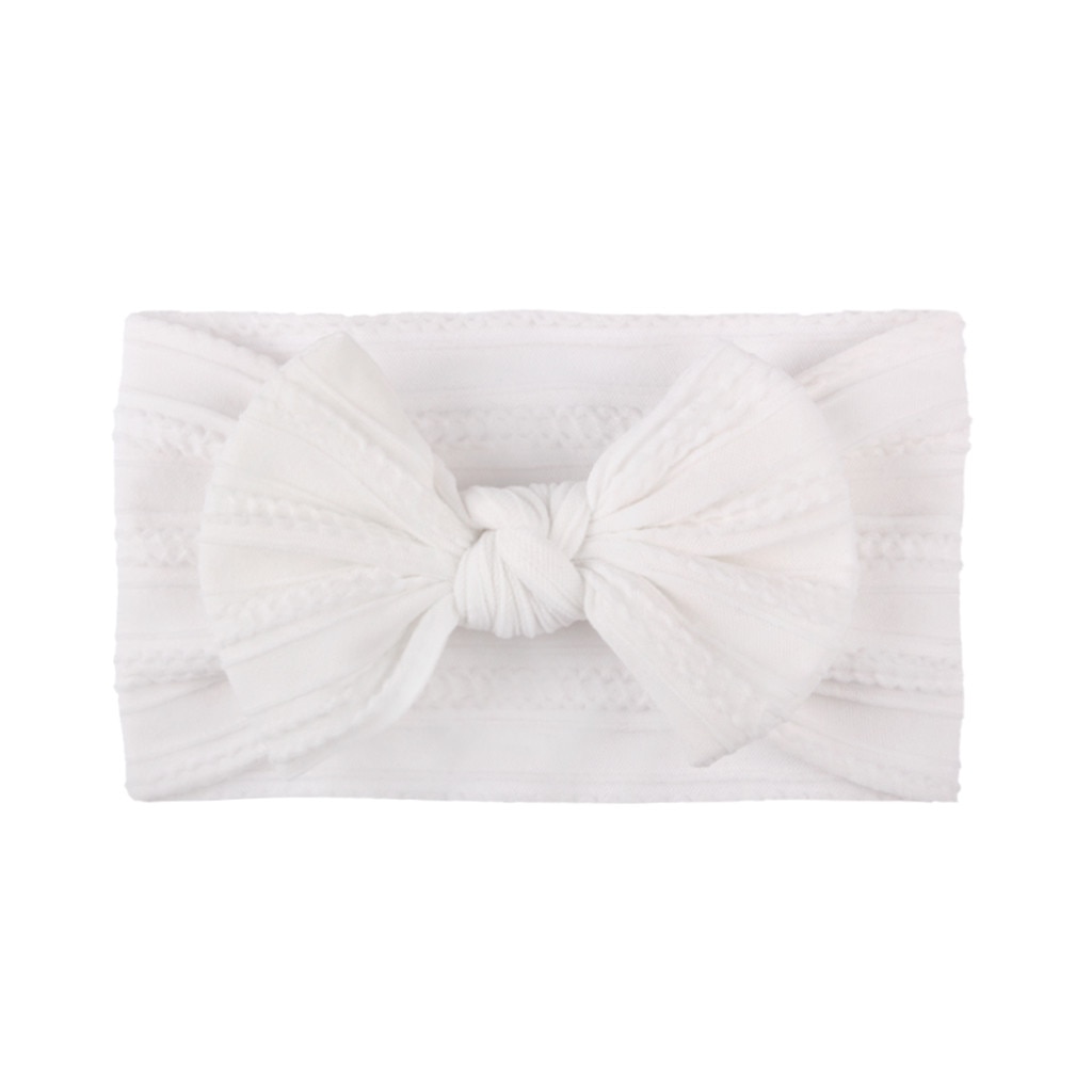 Newborn Baby Coronet Girl Headdress Hair Accessories Solid Headbands For Children Hair Bands Bow Headwears Headband On The Head: A