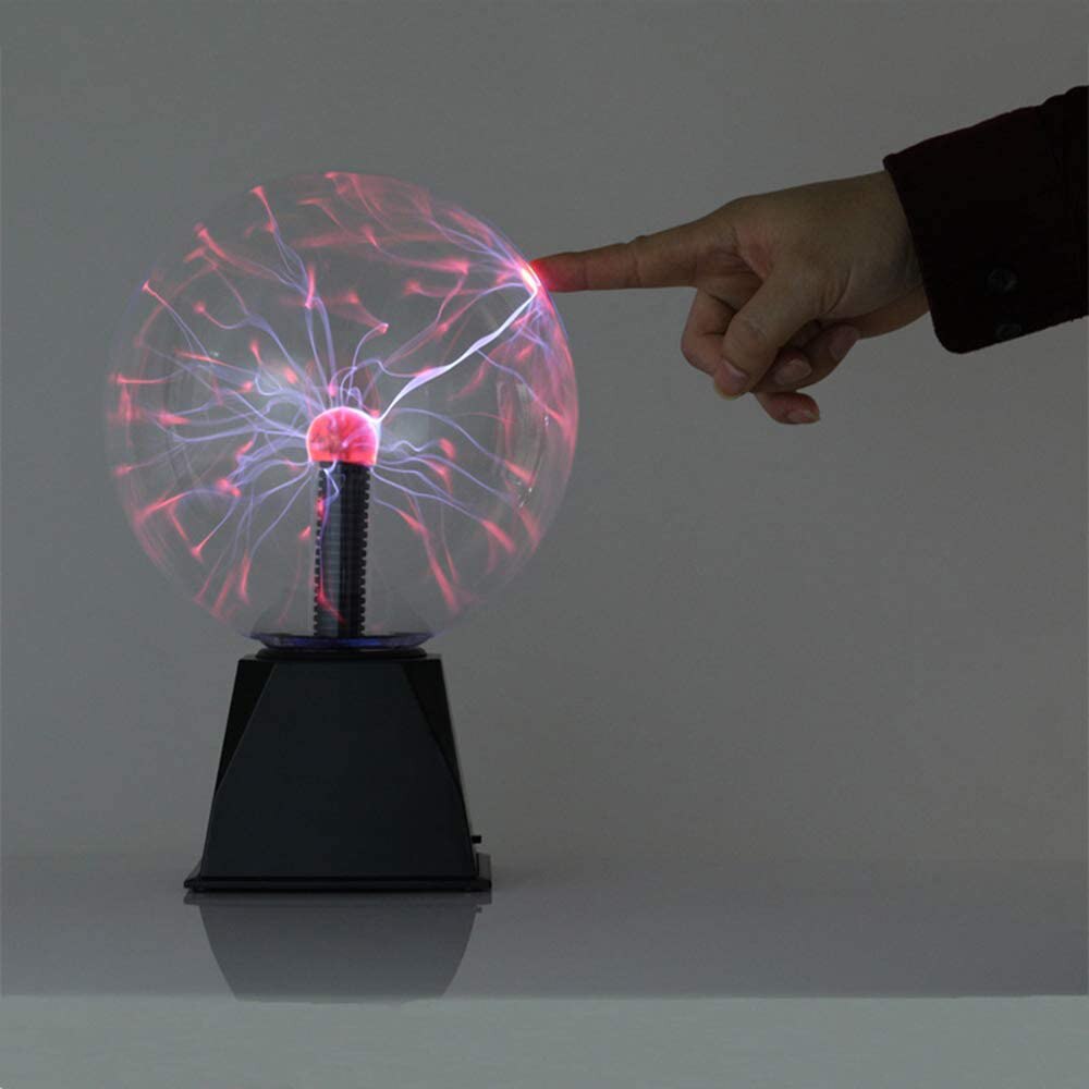 Plasma Ball Novelty LED Night Light Touch Sensitive Table Sphere Glass Lamps Decor Magic Crystal USB Power 3 4 5 6 Inch