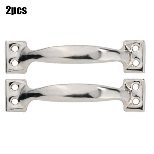 Golden Cupboard Handle Brushed Stainless Steel Kitchen Cabinet Door Knob Furniture Drawer Pull Hardware Pulls Bar Handle: SILVER / 5inch