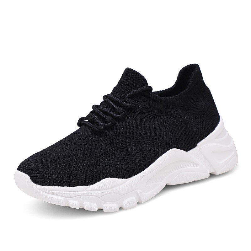 Tennis Shoes for Women Stability Athletic Sneakers Tenis Para Mujer Femme Calzado Deportivo Mujer Tenis Feminino White Gym Shoes: Black / 9