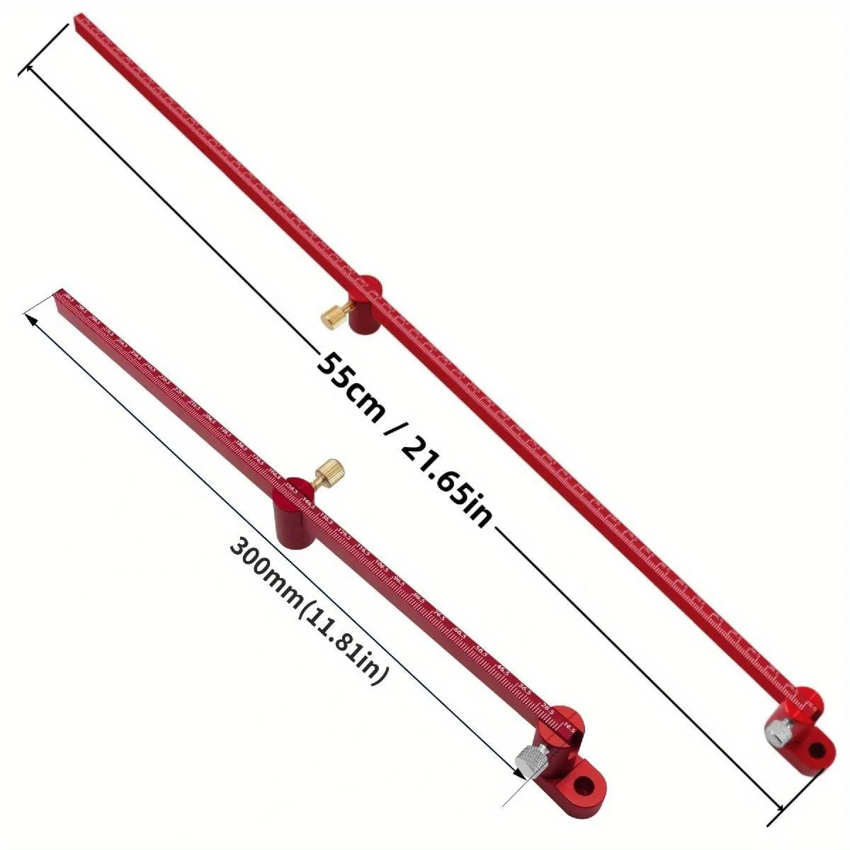 320/550mm Adjustable Drawing Circle Ruler, Aluminum Compass Scribe Center Finder,Carpentry Fixed-Point Circle Line Marking Gauge