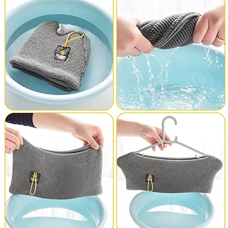 Winter Warm Toilet Seat Cover Closestool Mat 1Pcs Washable Bathroom Accessories Pure Color Soft Knitting Warmer Closestool Mat