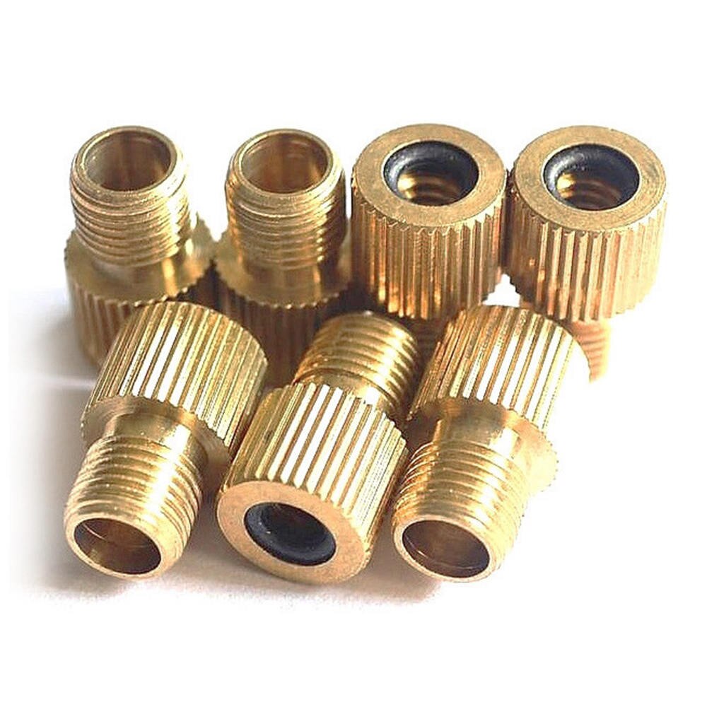 5 st ventil adapter pump cykel konvertera koppar cykel luftventil adapter adaptrar hjul gas munstycke rör verktyg
